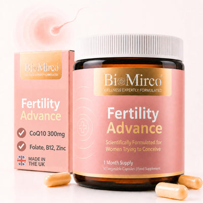 Fertility Advance - 300mg CoQ10 + 800µg Active 5-MTHF Folate