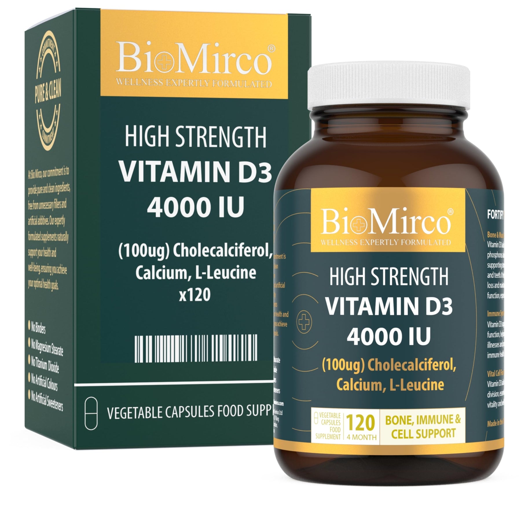 Vitamin D 4000iu (120 Capsules)